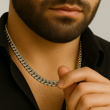 9mm Cuban link chain - 999 Silver